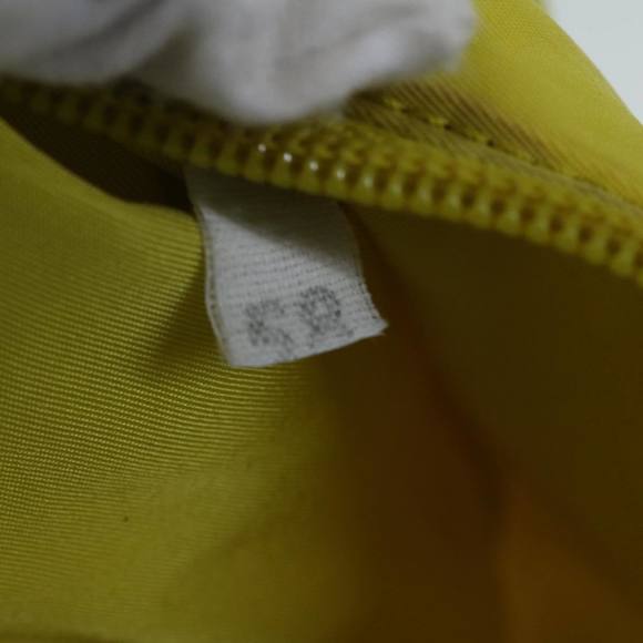 PRADA Accessory Pouch Nylon Yellow Auth 64205 - Picture 12 of 16